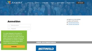 
                            6. Anmelden - joomla.de