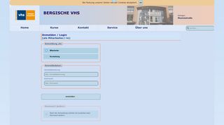 
                            2. Anmelden / Login (als Mitarbeiter/-in) - Bergische-VHS