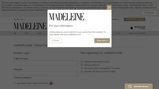 
                            7. Anmelden | MADELEINE Mode Schweiz