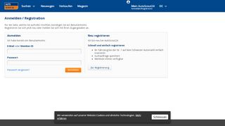 
                            4. Anmelden/Registrieren Mein AutoScout24