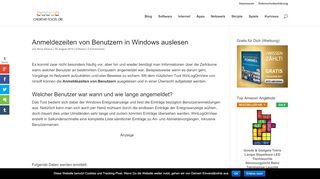 
                            5. Anmeldezeiten von Benutzern in Windows auslesen …