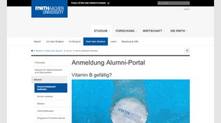 
                            4. Anmeldung Alumni-Portal - RWTH AACHEN UNIVERSITY ...