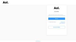 
                            2. Anmeldung - AOL - login