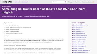 
                            3. Anmeldung bei Router über 192.168.0.1 oder …