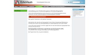 
                            6. Anmeldung - EchoVisum - Grundkurs …