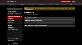 
                            4. Anmeldung - JOYclub