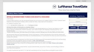 
                            8. Anmeldung Lufthansa TravelGate