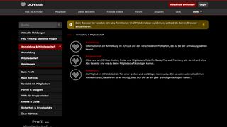 
                            4. Anmeldung & Mitgliedschaft - JOYclub