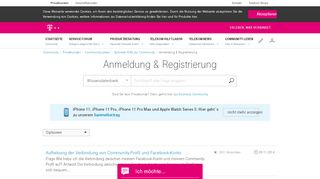 
                            7. Anmeldung & Registrierung | Telekom hilft Community