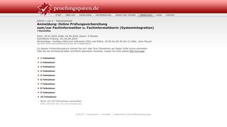 
                            4. Anmeldung zum Kurs - Teilnehmerzahl - pruefungspaten.de