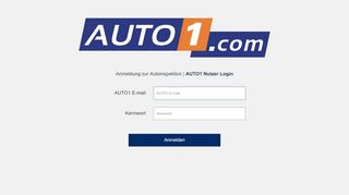 
                            3. Anmeldung zur Autoinspektion | AUTO1 Nutzer Login