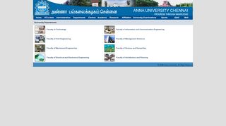 
                            3. Anna University - Departments