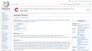 
                            7. Annalisa Pastore - Wikipedia