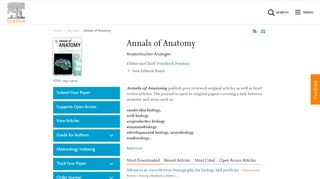 
                            7. Annals of Anatomy - Journal - Elsevier