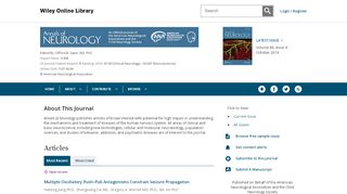 
                            10. Annals of Neurology - Wiley Online Library