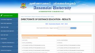 
                            1. Annamalai University