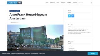 
                            5. Anne Frank House Museum in Amsterdam