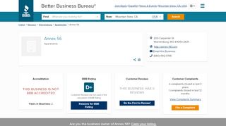 
                            6. Annex 56 | Better Business Bureau® Profile