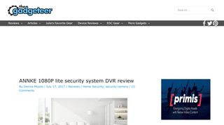 
                            8. ANNKE 1080P lite security system DVR review – The Gadgeteer