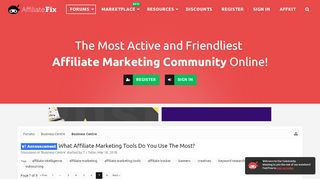 
                            3. Announcement - What Affiliate Marketing Tools Do You Use The Most ...