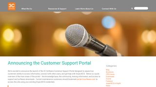 
                            4. Announcing the Customer Support Portal - 3C Software