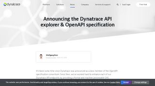 
                            2. Announcing the Dynatrace API explorer & OpenAPI specification ...
