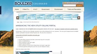 
                            6. Announcing the New Utility Billing Portal - City of Boulder
