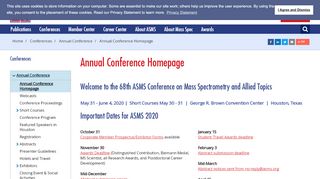 
                            1. Annual Conference Homepage - ASMS