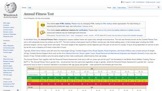 
                            8. Annual Fitness Test - Wikipedia