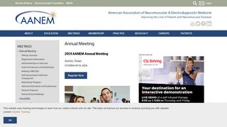 
                            8. Annual Meeting | American Association of Neuromuscular ... - Aanem