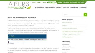 
                            7. Annual Member Statements - APERS