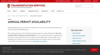 
                            2. Annual Permit Availability – Transportation Services – UW–Madison
