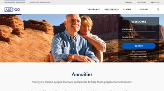 
                            7. Annuities - Insurance from AIG in the US