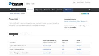 
                            8. Annuities - Putnam Investments