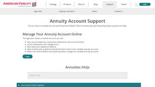 
                            3. Annuities Support | American Fidelity