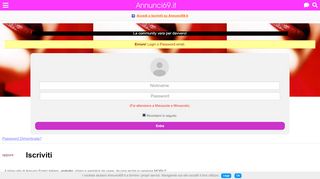 
                            3. Annunci69.it - Accedi o Registrati