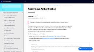 
                            9. Anonymous Authentication | Nuxeo Documentation