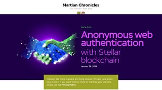 
                            7. Anonymous web authentication with Stellar blockchain ...