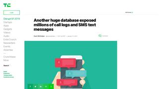 
                            6. Another huge database exposed millions of call logs and SMS ...