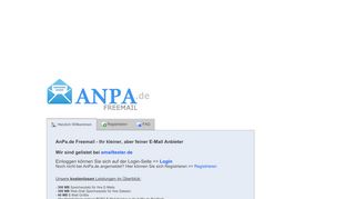 
                            1. AnPa.de Freemail - Willkommen bei AnPa.de