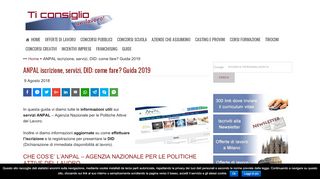 
                            2. ANPAL iscrizione, servizi, DID: come fare? Guida 2019 ...