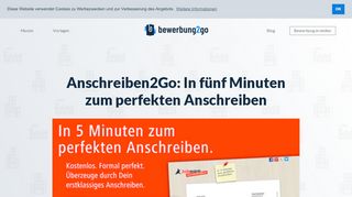 
                            4. Anschreiben2Go: In fünf Minuten zum perfekten Anschreiben ...