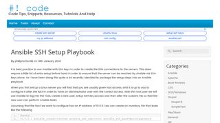 
                            8. Ansible SSH Setup Playbook | #! code