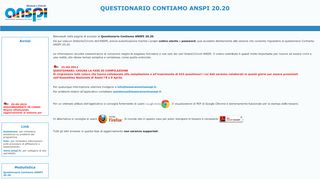 
                            1. Anspi - login questionario