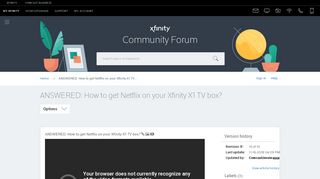 
                            5. ANSWERED: How to get Netflix on your Xfinity X1 TV box?