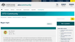 
                            10. Answered: Mygov login - ATO Community