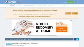 
                            6. Answered - Unable to book with Jetstar?! [web error] | Australian ...