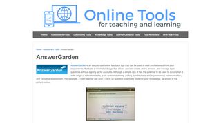 
                            5. AnswerGarden – Online Tools for Teaching & Learning