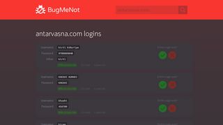 
                            4. antarvasna.com passwords - BugMeNot