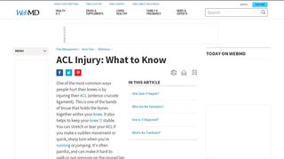 
                            7. Anterior Cruciate Ligament (ACL) Injuries: Symptoms ...